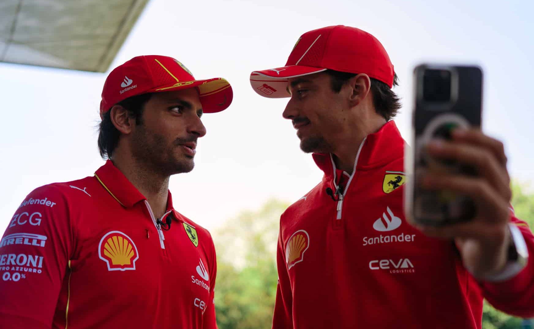 Nouvel incident entre Leclerc et Sainz au premier tour du GP de Chine leclerc sainz