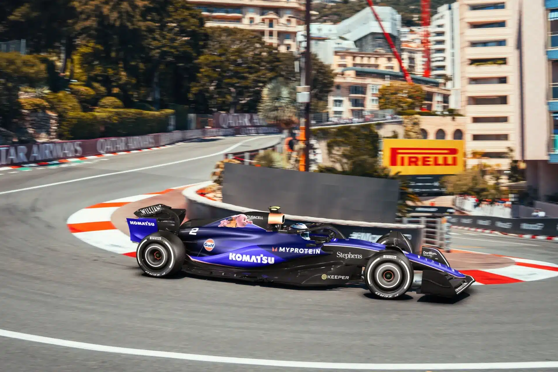 Le Lapin Duracell sur la livrée de Williams F1 à Monaco lapin duracell