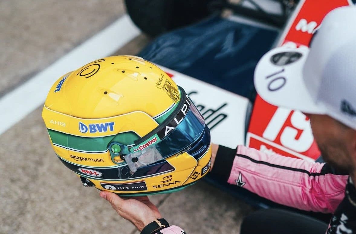 Gasly aura un casque pour rendre hommage à Senna à Imola gasly senna