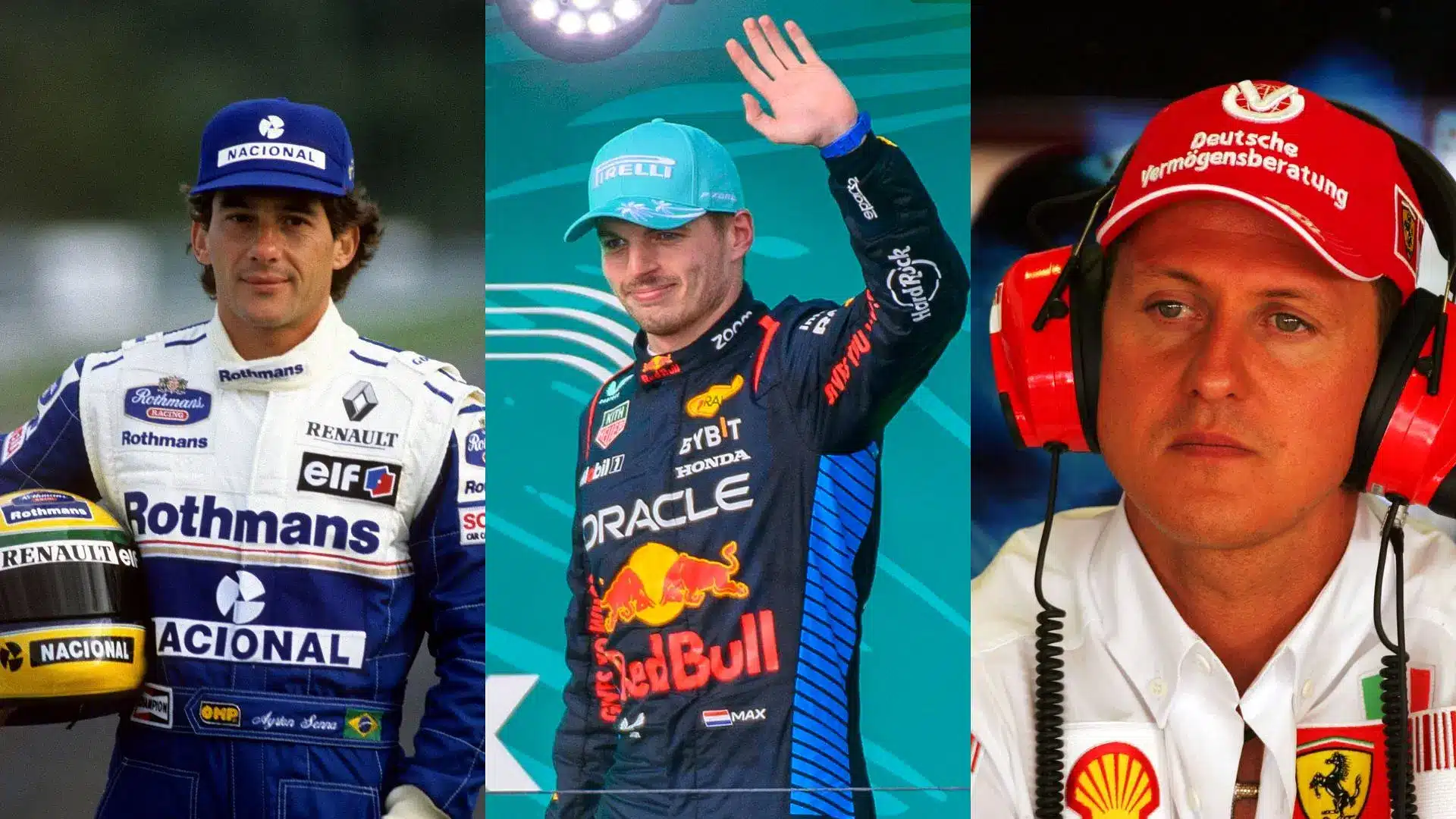 Verstappen plus fort que Senna et Schumacher enna-schumacher-verstappen
