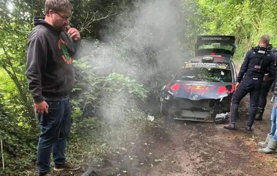 VIDÉO : Crash de Jos Verstappen lors d'un rallye en Belgique jos verstappen rallye ypres