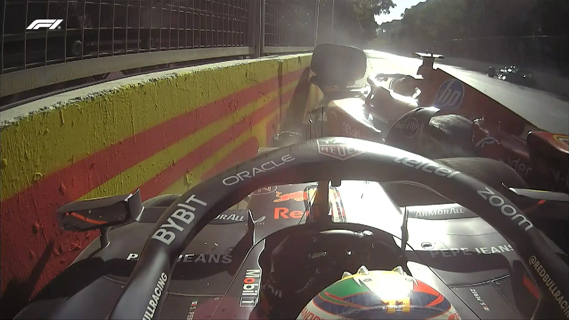 [VIDÉO] Perez et Sainz prennent le mur au lieu du podium