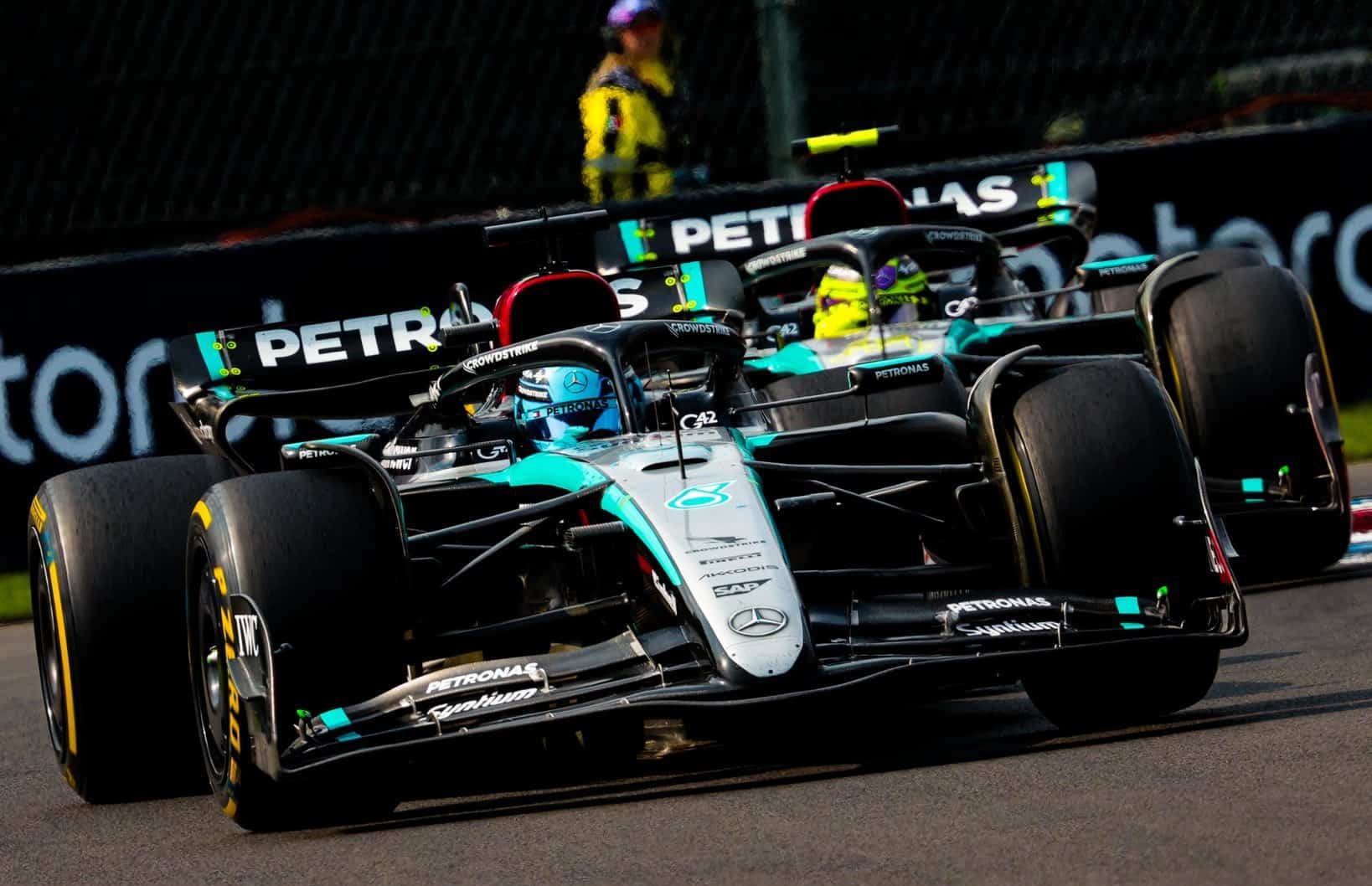 La fin de saison de Mercedes compromise par les accidents de Russell Ga_UiH0awAAsZtU