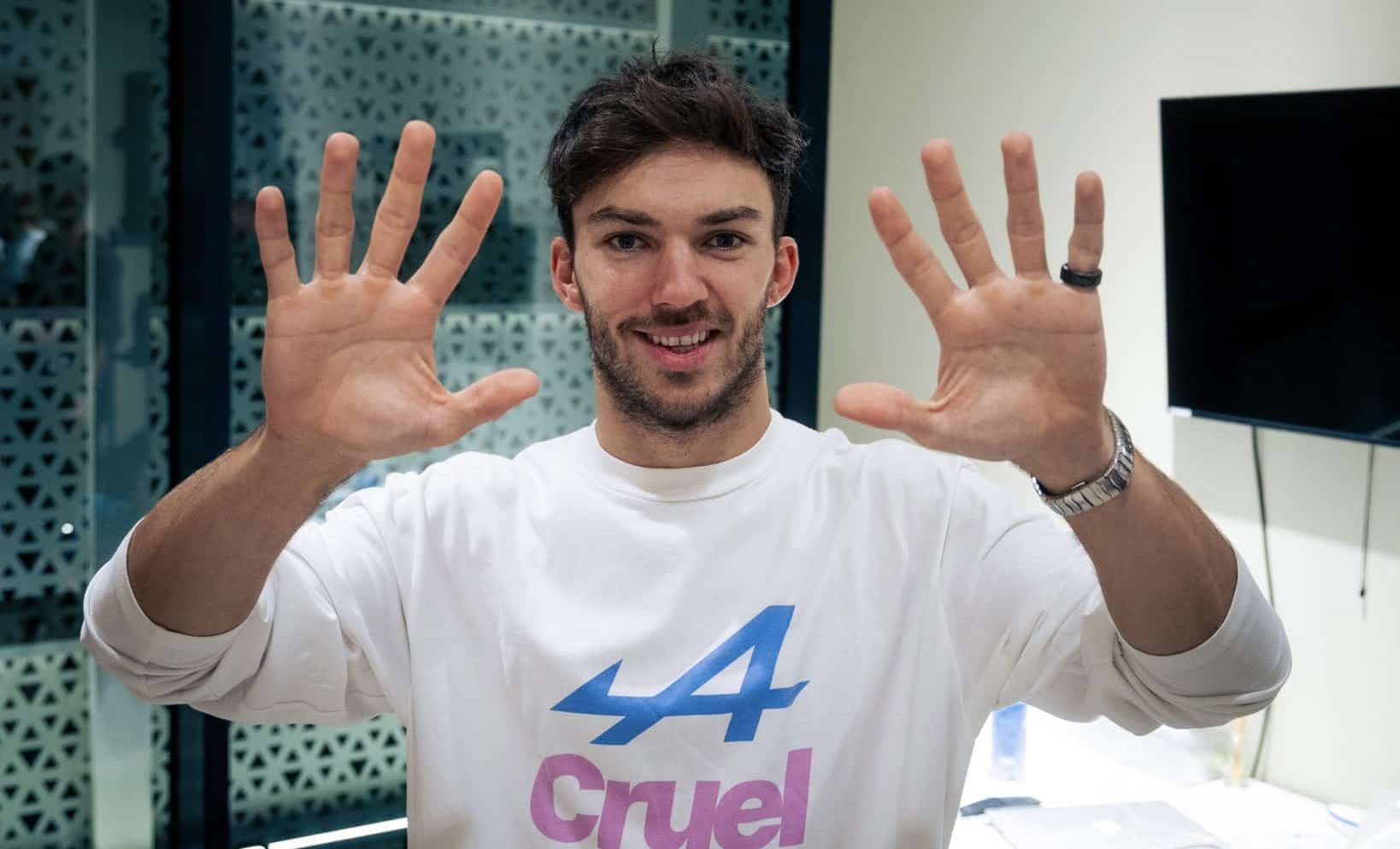 Gasly officiellement le pilote de F1 le plus propre de tous les temps