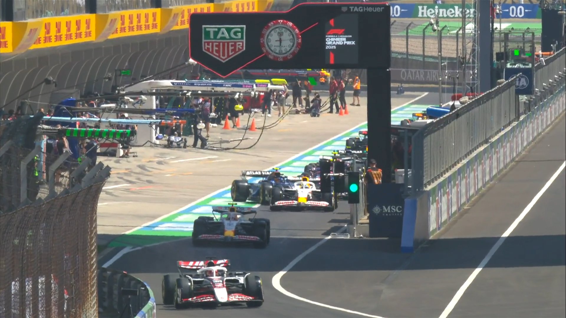 Résultats des essais libres 1 du GP de Chine 2025 de F1 essais libres GP de chine F1 2025