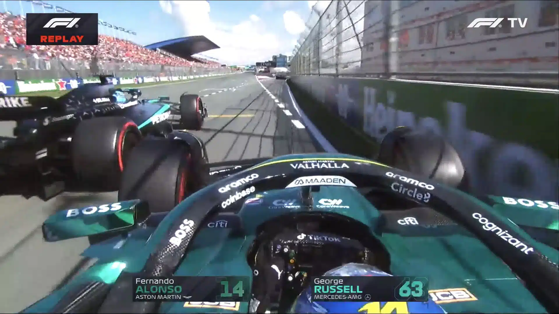 La FIA sévit après un incident entre Alonso et Russell Gzl8jYZasAAXI8J