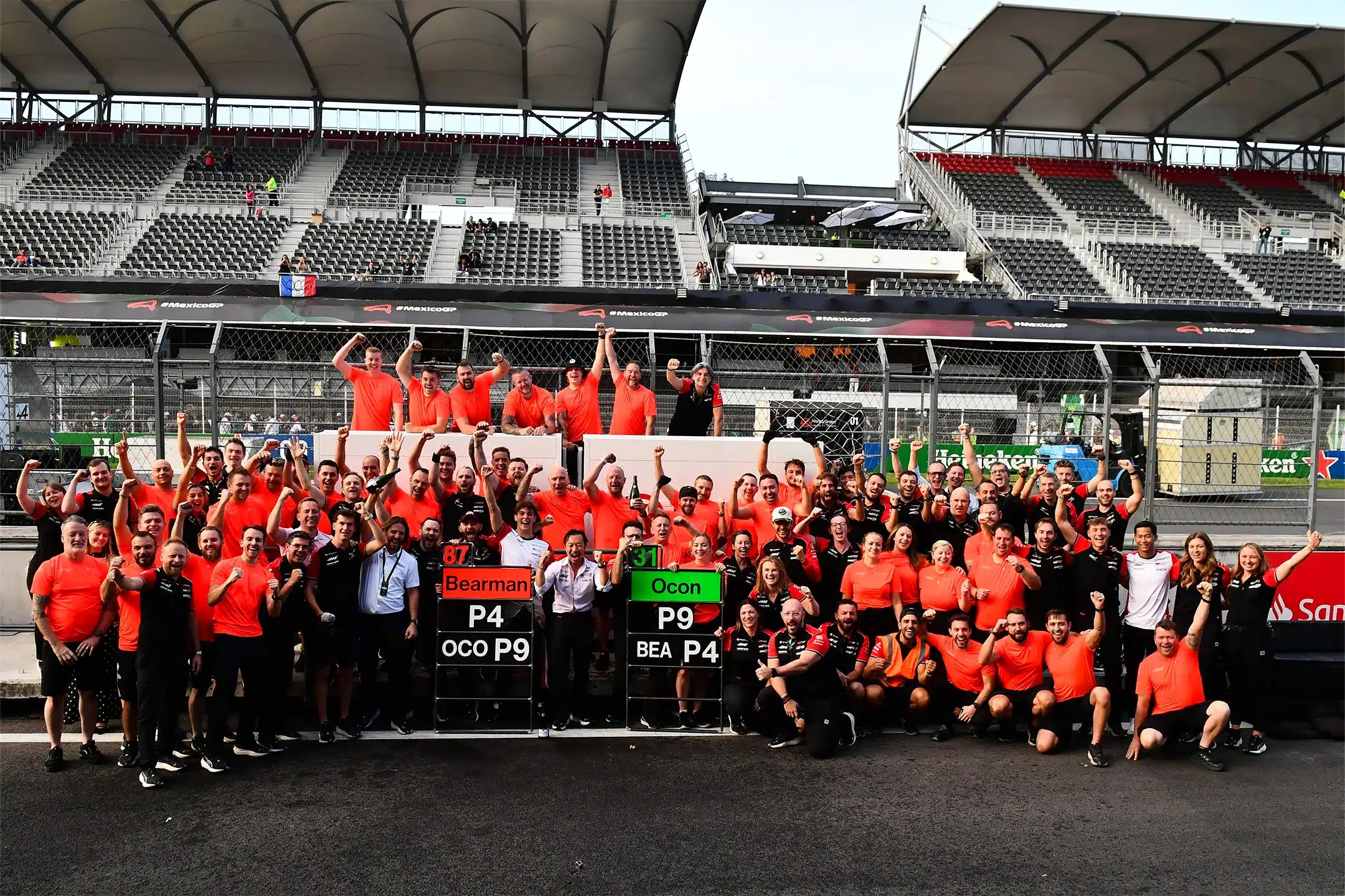 Grosjean félicite Bearman pour sa superbe course au Mexique