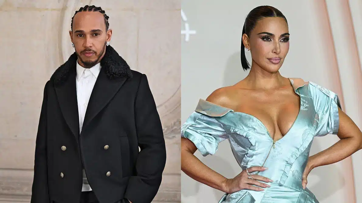 Hamilton aperçu avec Kim Kardashian après les tests de Barcelone 61614403