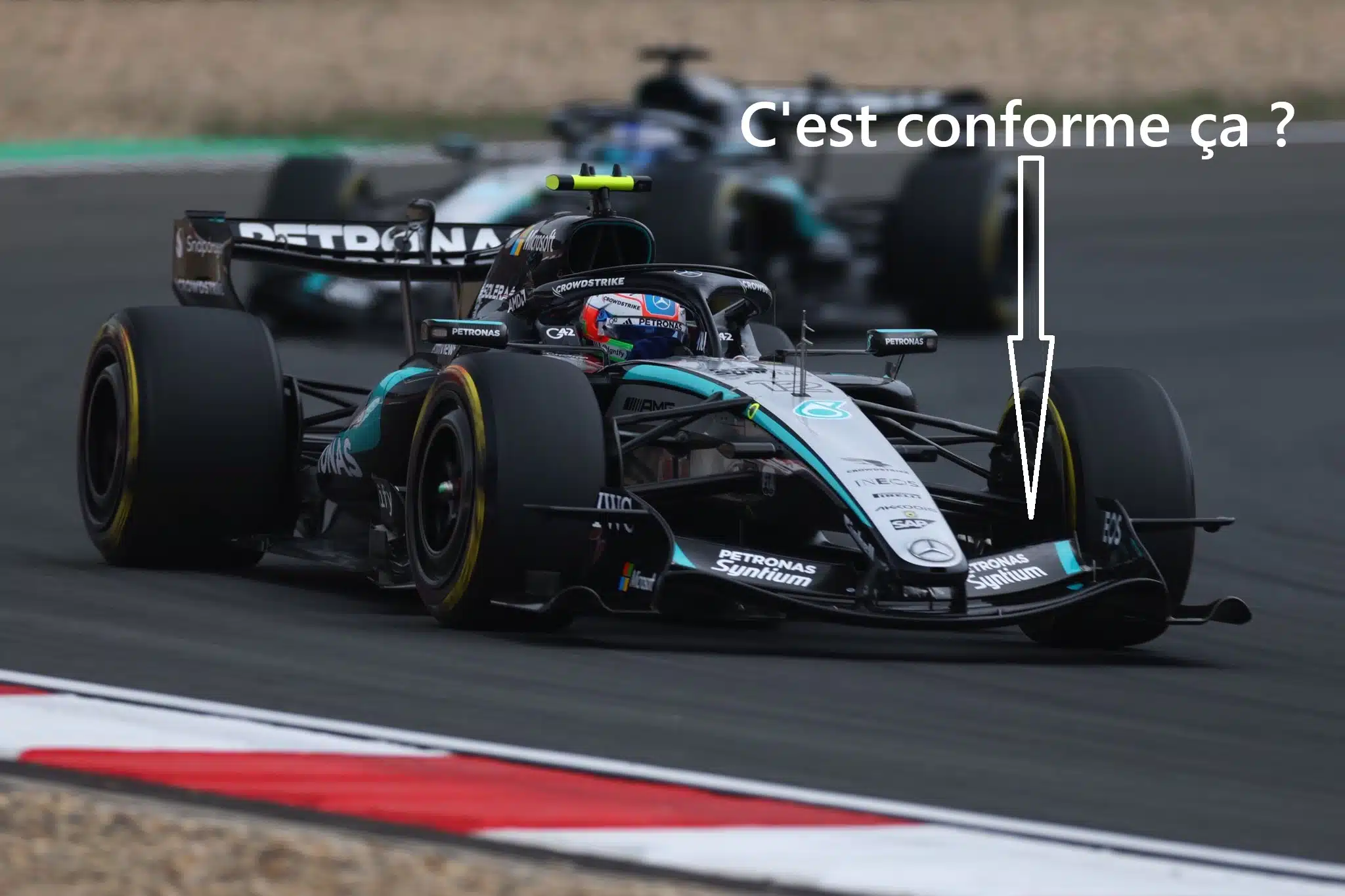 Le concept aérodynamique de Mercedes est-il illégal ?