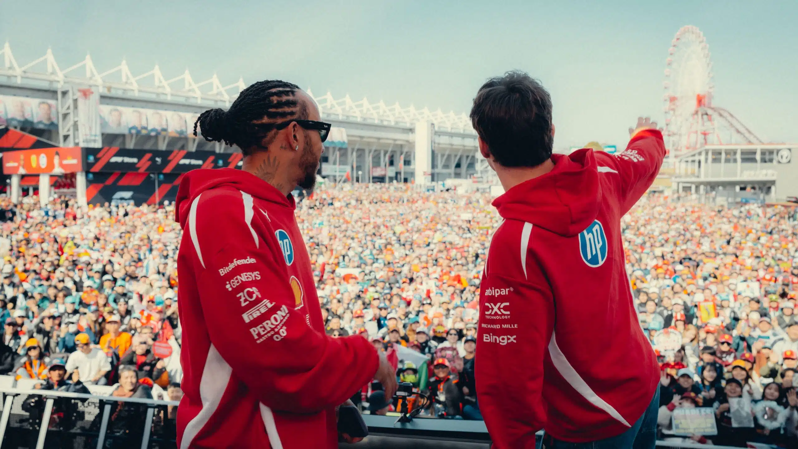 Charles Lecerc et Lewis Hamilton